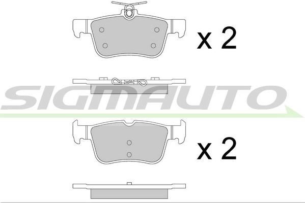 Brake Pad Set, disc brake (SPB877)