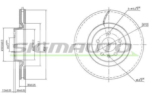 Brake Disc (DBC597V)
