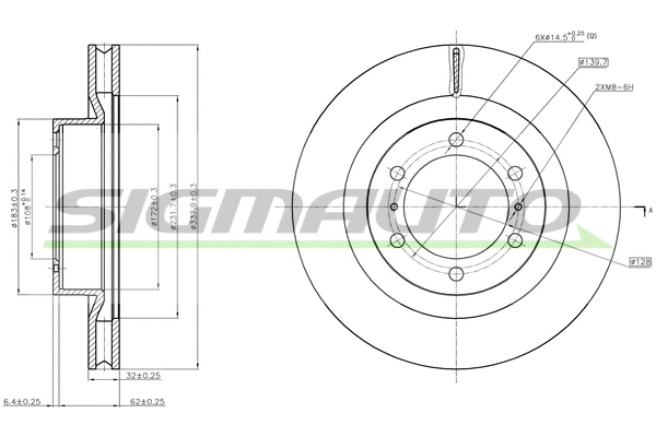 Brake Disc (DBC093V)