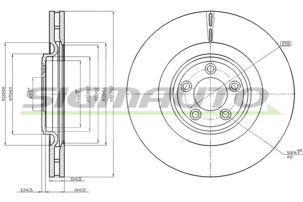 Brake Disc (DBC107V)