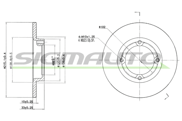 Brake Disc (DBB098S)