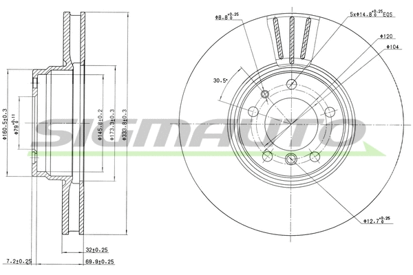 Brake Disc (DBA832V)