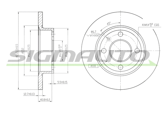 Brake Disc (DBA875S)