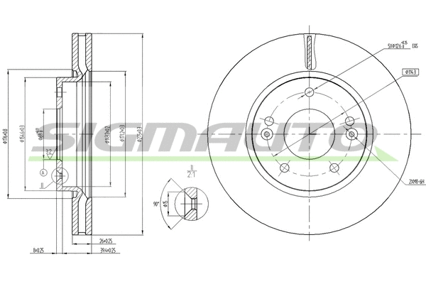 Brake Disc (DBC004V)