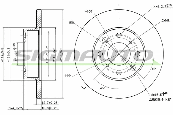 Brake Disc (DBA285S)