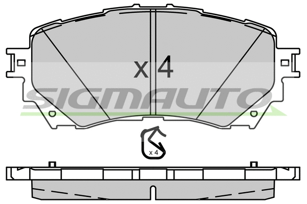 Brake Pad Set, disc brake (SPB554)