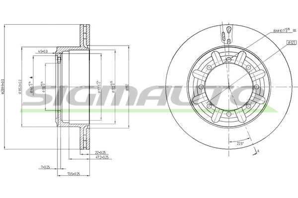 Brake Disc (DB0340V)