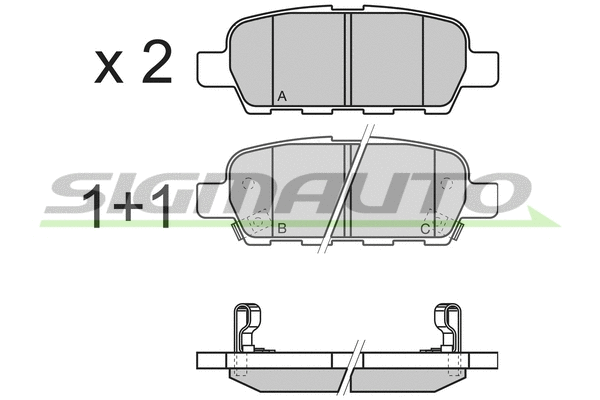 Brake Pad Set, disc brake (SPB351)