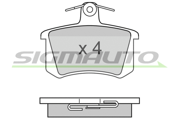 Brake Pad Set, disc brake (SPA612)