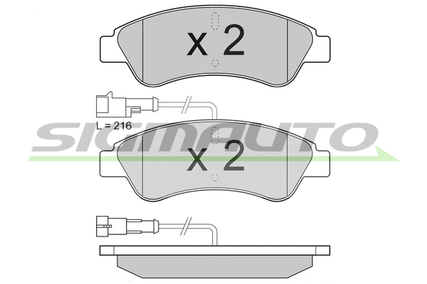 Brake Pad Set, disc brake (SPB612)