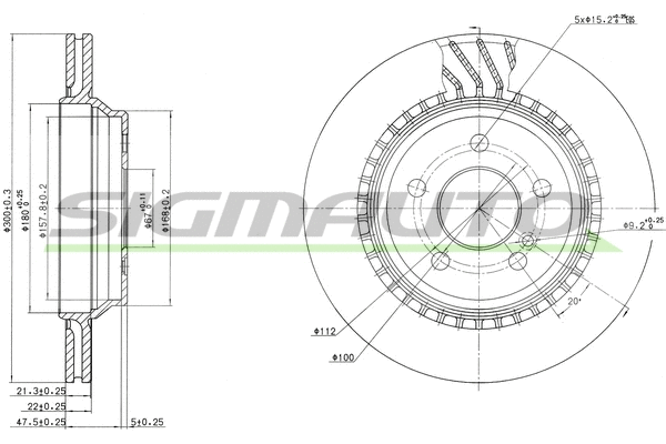 Brake Disc (DBB457V)