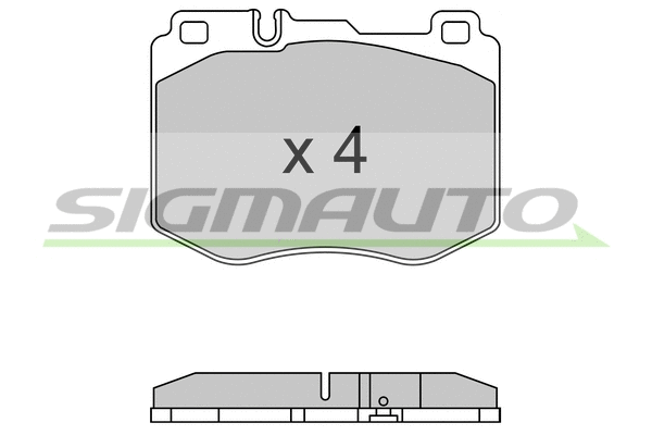 Brake Pad Set, disc brake (SPB634)