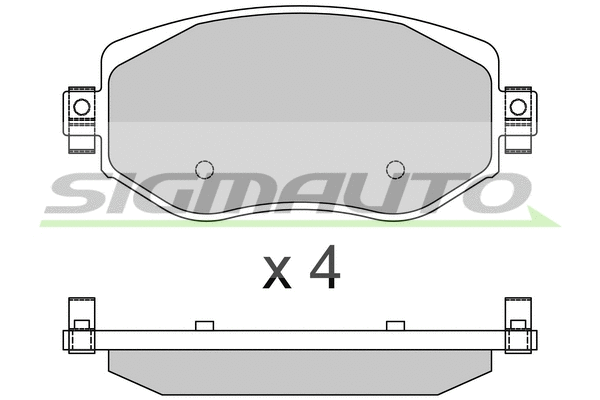 Brake Pad Set, disc brake (SPB737)