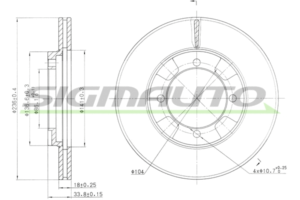 Brake Disc (DBA692V)