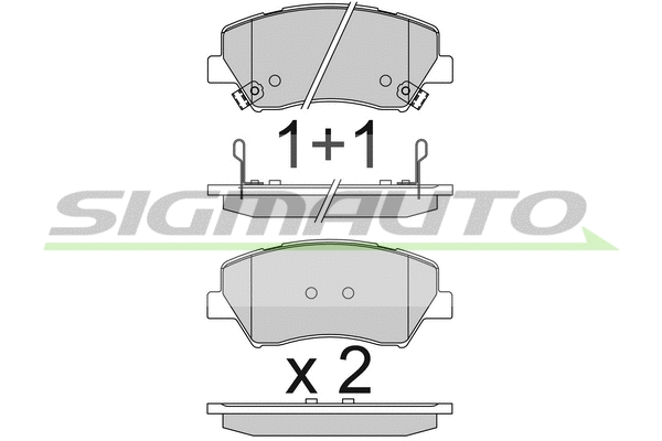 Brake Pad Set, disc brake (SPB842)