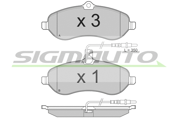 Brake Pad Set, disc brake (SPB283)