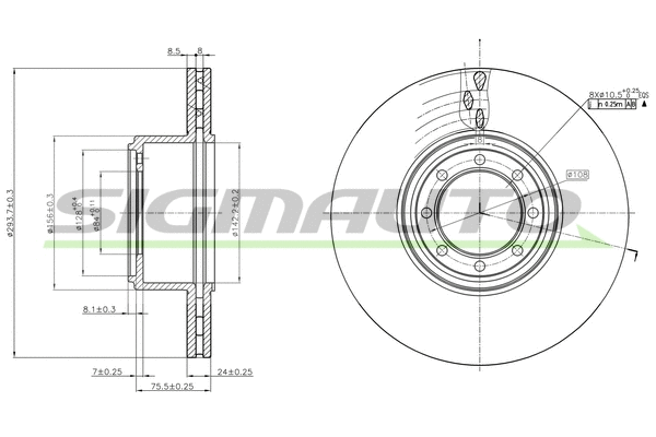 Brake Disc (DB0320V)