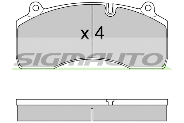 Brake Pad Set, disc brake (SPT333)