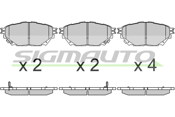 Brake Pad Set, disc brake (SPB685)