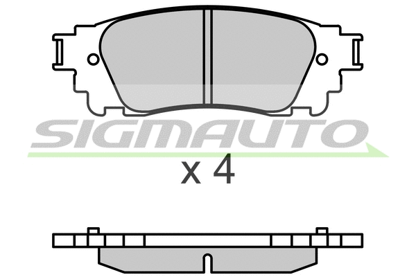 Brake Pad Set, disc brake (SPB704)