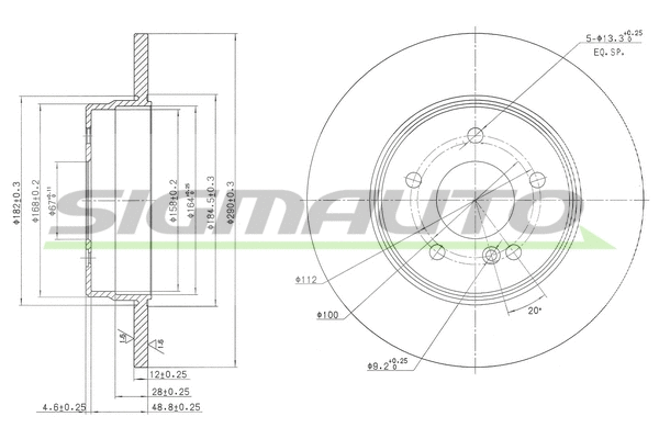 Brake Disc (DBB251S)