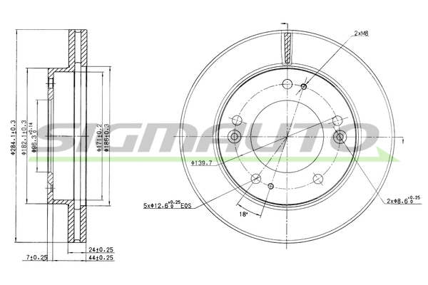 Brake Disc (DBA993V)