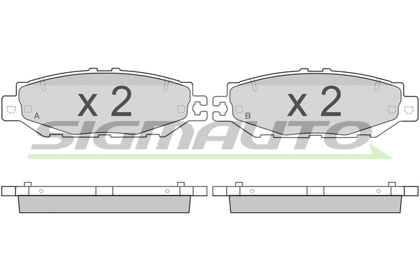 Brake Pad Set, disc brake (SPA753)