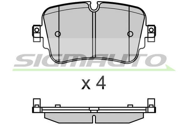 Brake Pad Set, disc brake (SPB686)