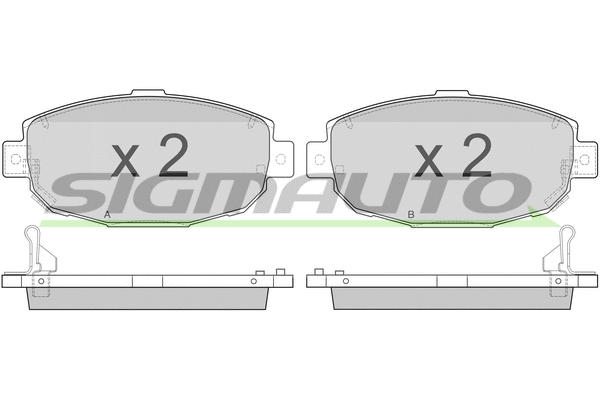 Brake Pad Set, disc brake (SPA856)