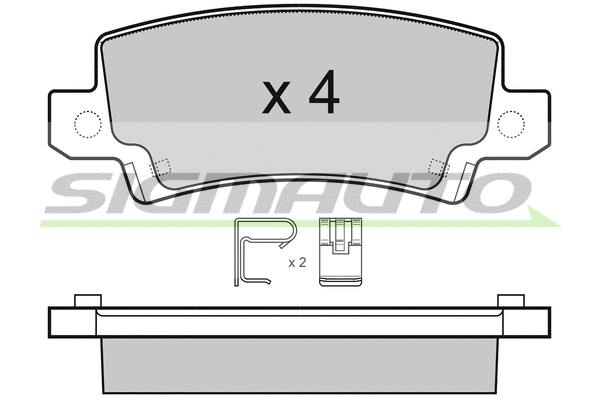 Brake Pad Set, disc brake (SPB070)