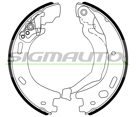 Brake Shoe Set, parking brake (SFA440)