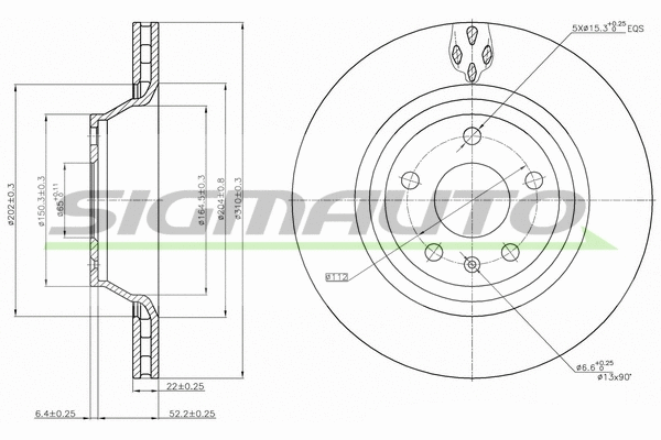 Brake Disc (DBB849V)