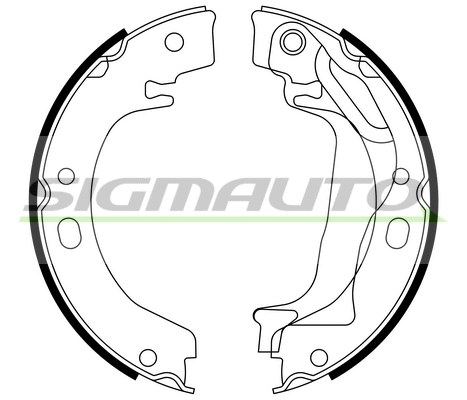 Brake Shoe Set, parking brake (SFA970)