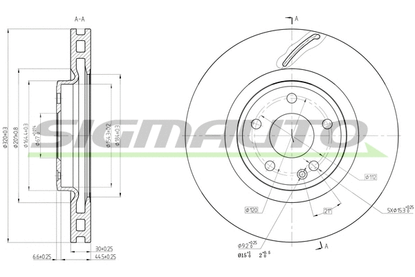 Brake Disc (DBC545V)