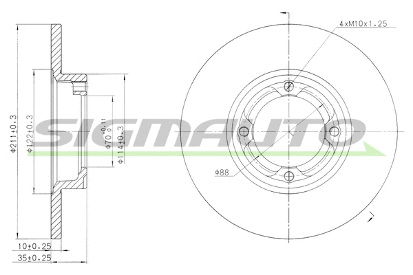 Brake Disc (DBA418S)