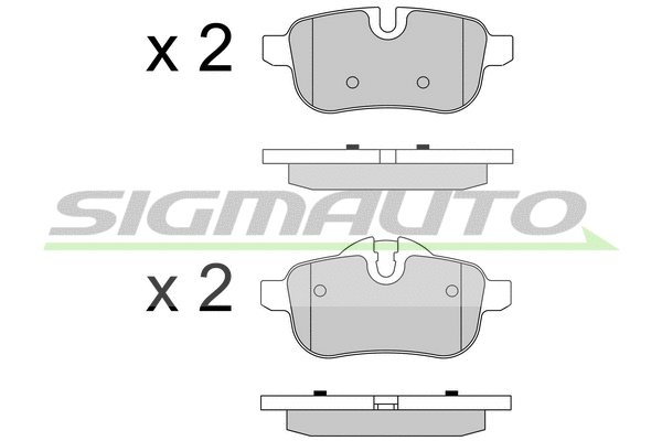 Brake Pad Set, disc brake (SPB581)