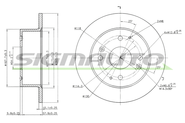 Brake Disc (DBB488S)