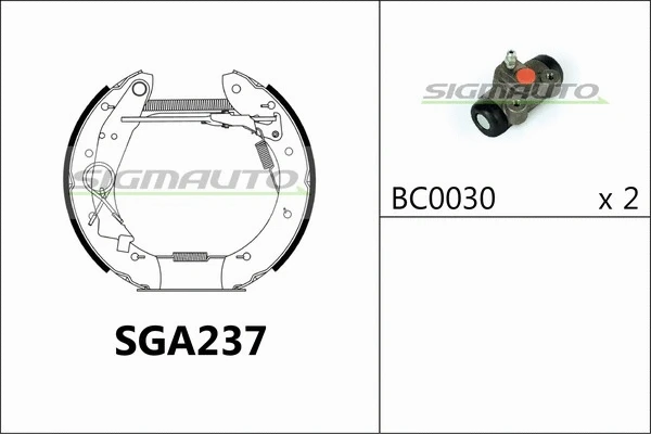 Brake Shoe Set (SGA237)
