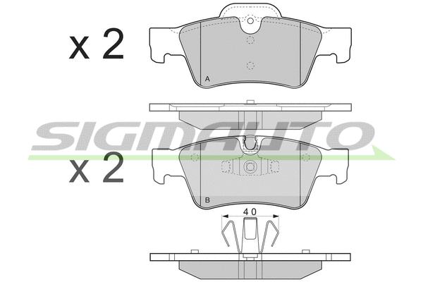 Brake Pad Set, disc brake (SPB280)
