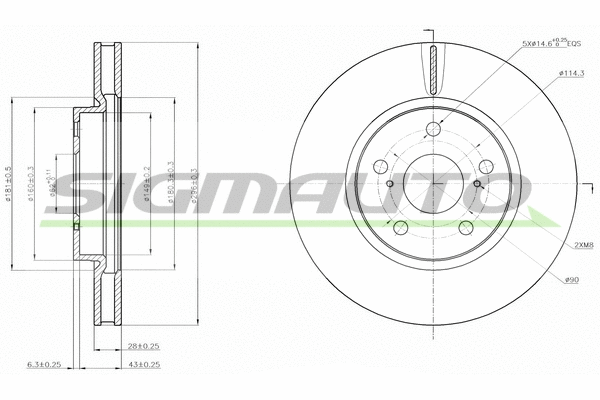 Brake Disc (DBB814V)