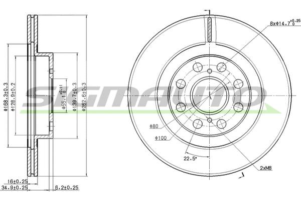 Brake Disc (DBC658V)