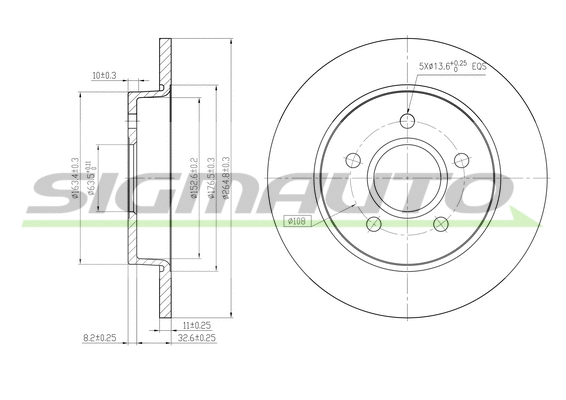 Brake Disc (DBB226S)