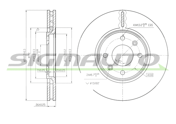 Brake Disc (DBA841V)