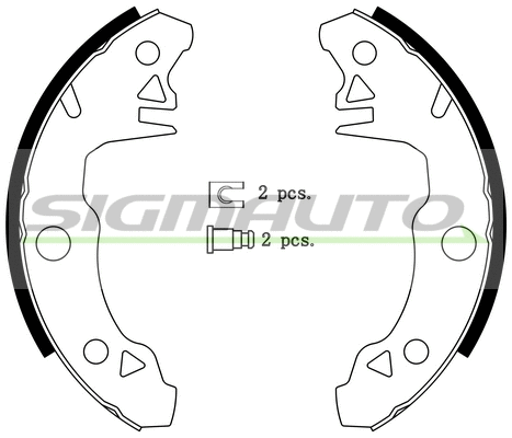 Brake Shoe Set (SFA413)