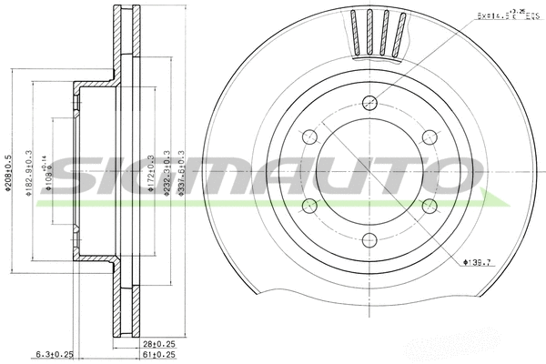 Brake Disc (DBB594V)