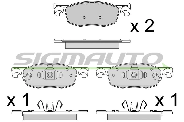 Brake Pad Set, disc brake (SPB931)