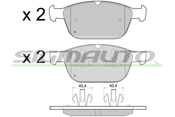 Brake Pad Set, disc brake (SPB475)