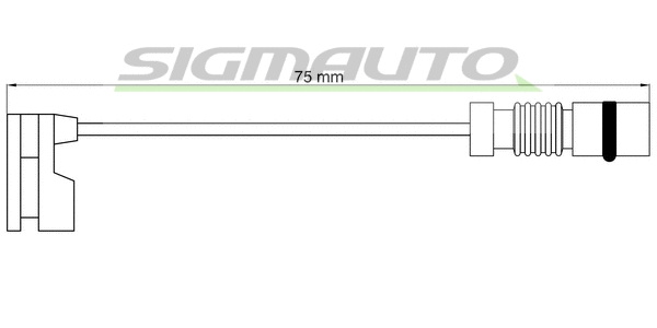 Warning Contact, brake pad wear (WI0598)