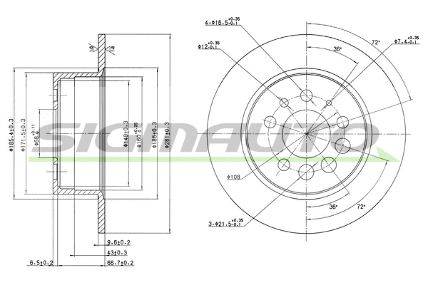 Brake Disc (DBA080S)