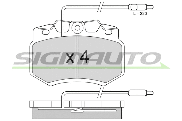 Brake Pad Set, disc brake (SPA276-1)